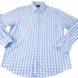 UNTUCKit Button  Shirt Men's Plaid  Slim L Plaid Check Large Long sleeve Oxford